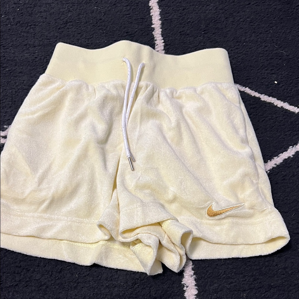 Nike Women's Yellow soft Shorts